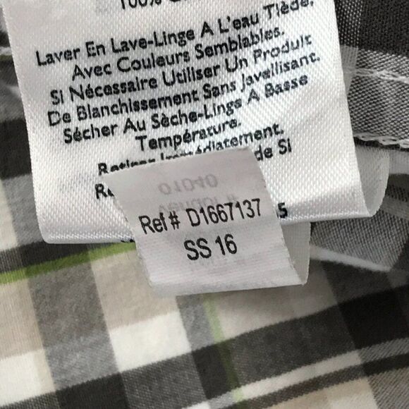 Eddie Bauer Classic Fit Button Down Shirt Men's Large Plaid 100% Cotton Casual - Picture 12 of 12